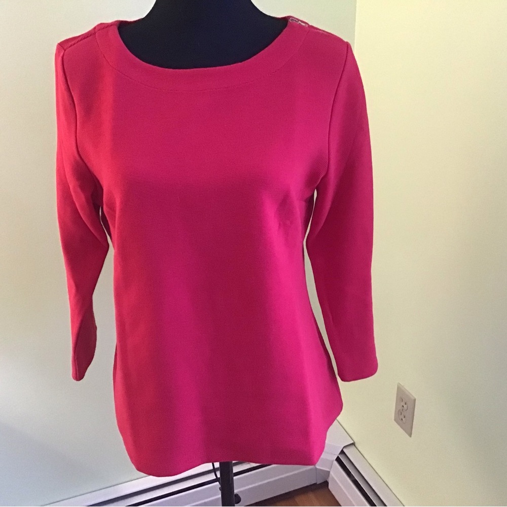Red Talbots Pullover Top.